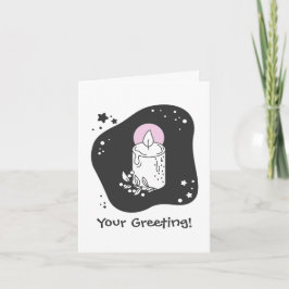 Cartão De Festividades Crie Sua Própria Vela De Natal Retroativa