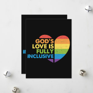 Cartão De Festividades Cristão LGBT Gay Deus