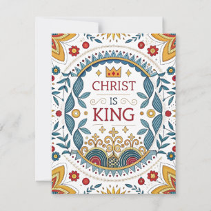 Cartão De Festividades Cristo é Rei
