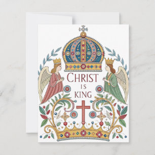 Cartão De Festividades Cristo é Rei
