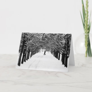 Cartão De Festividades Crossing the avenue