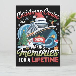 Cartão De Festividades Cruzeiro de Natal 2025 Criando Memórias para a Vid