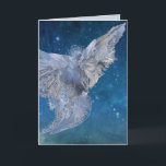 Cartão De Festividades Crystal Angel (close)<br><div class="desc">A magical mosaic of an angel composed of ice crystals on a winter's night. The photos were taken of the Cache la Poudre River in the Colorado Rockies' Front Range.</div>