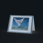 Cartão De Festividades Crystal Angel (frame trim)<br><div class="desc">A magical mosaic of an angel composed of ice crystals on a winter's night.  The photos were taken of the Cache la Poudre River in the Colorado Rockies' Front Range.</div>