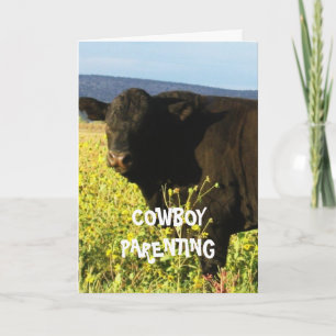Cartão De Festividades Cuecas são responsáveis - Parentalidade de cowboy