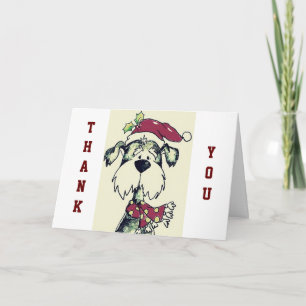 CARTÃO DE FESTIVIDADES CUIDADOR DE CÃES NATAL E OBRIGADO