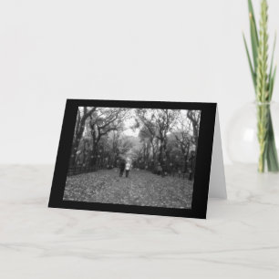 Cartão De Festividades Cumprimentos das estações - Central Park & neve de