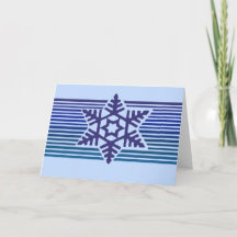 Cumprimentos de festas floco de neve