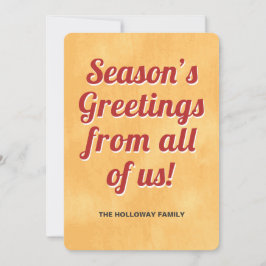 Cartão De Festividades Cumprimentos de Fim de Ano