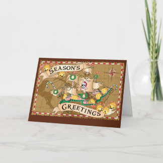 Cartão De Festividades Cumprimentos do pirata