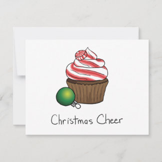 Cartão De Festividades Cupcake de Natal