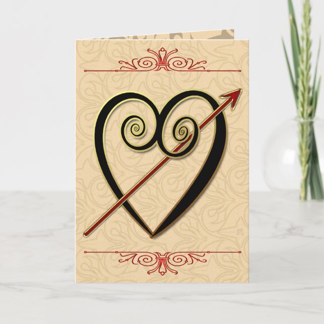 Cartão De Festividades Cupido Ataca Novamente (Frente)