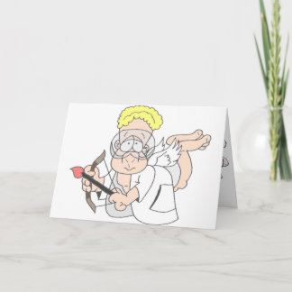 Cartão De Festividades Cupido do cientista [dos namorados]