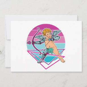 Cartão De Festividades Cupido Estética Japonesa Ciberpunk Dia dos Namorad