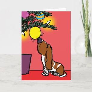 Cartão De Festividades CURIOSIDADE DE Hound DE BAIXO