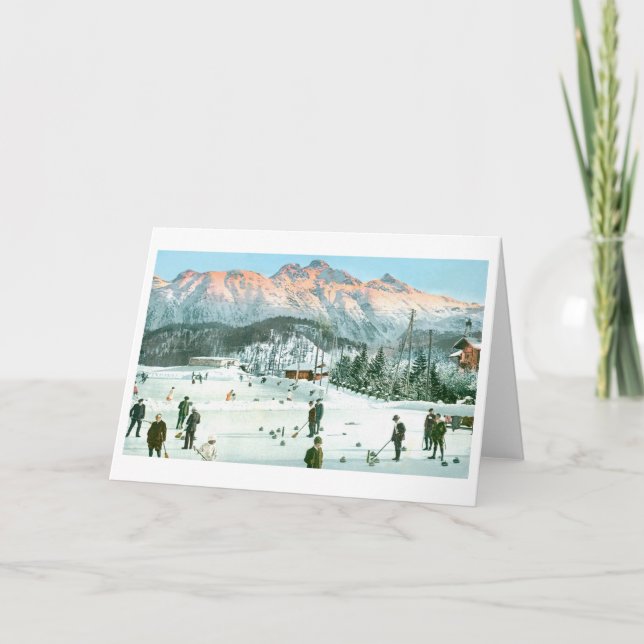 Cartão De Festividades Curva na Suiça (Frente)