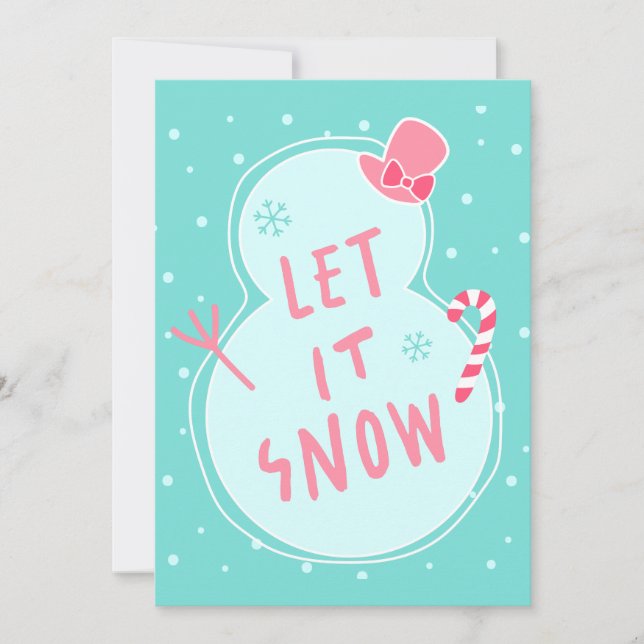 Cartão De Festividades Custom Christmas Greeting Card with Photo (Frente)