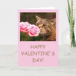 Cartão De Festividades Custom "From The Cat" Valentine's Day