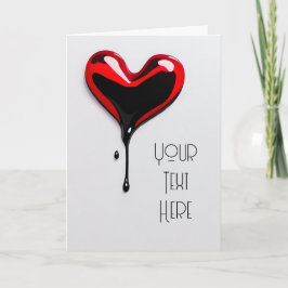 Cartão De Festividades custom graffiti love heart valentines day