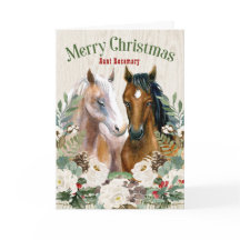 Custom Relation Western Themed Horse Christmas