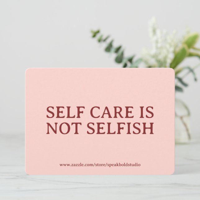 Cartão De Festividades Custom Self-Love & Mental Health Reminder Card Set (Em pé/Frente)