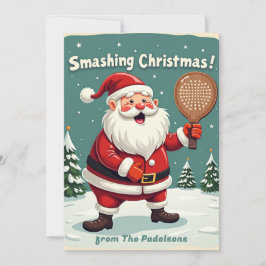 Cartão De Festividades 🎾🎄Custom text,  Serve & Celebrate