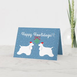 Cartão De Festividades Customizable American Cocker Spaniel Holiday Card