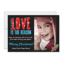 Customizable Christmas Photo Greeting Card 5x7