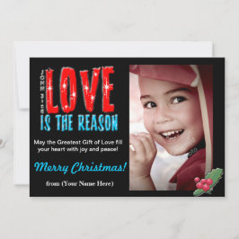 Cartão De Festividades Customizable Christmas Photo Greeting Card 5x7