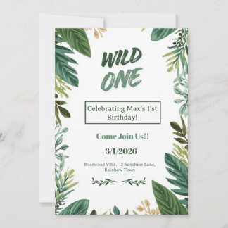 Cartão De Festividades Customizable First Birthday Greeting Card