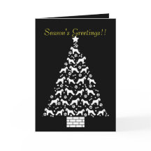 Customizable Schnauzer Holiday Card