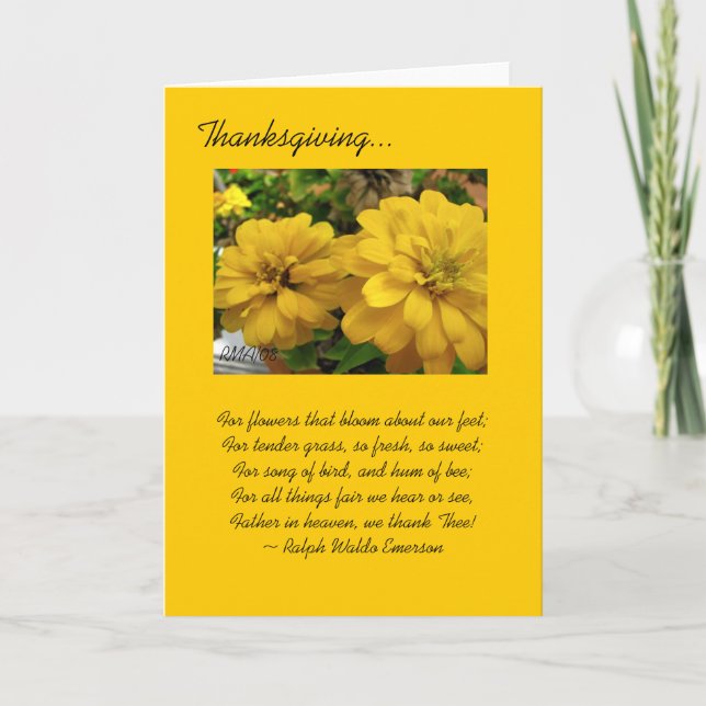Cartão De Festividades Customizable Thanksgiving Card (Frente)