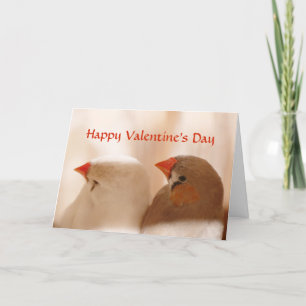 Cartão De Festividades Customizable Two Finch Birds