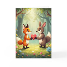 Cute Animals Valentine's Day Card