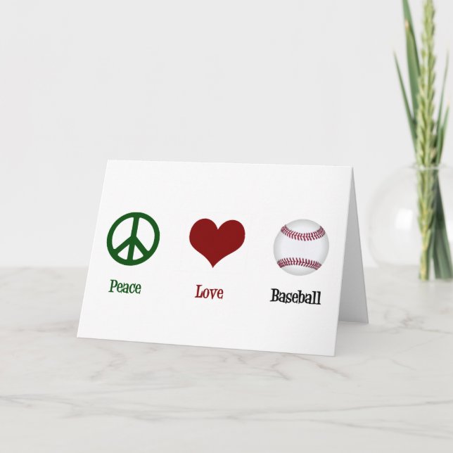 Cartão De Festividades Cute Baseball (Frente)