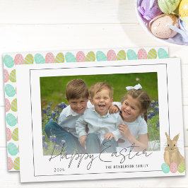 Cartão De Festividades Cute Bunny Happy Easter Photo