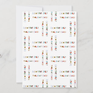 Cartão De Festividades Cute Colorful Fun Eco Friendly Holiday Season
