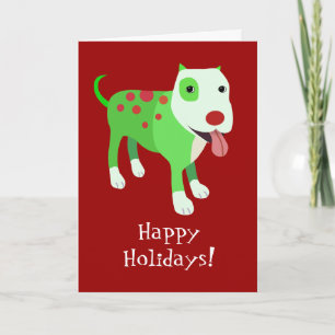 Cartão De Festividades Cute Dog Holiday Card