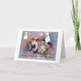 Cartão De Festividades Cute Doggie Christmas Card