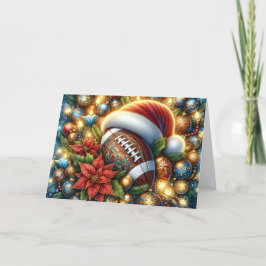 Cartão De Festividades Cute Football Christmas