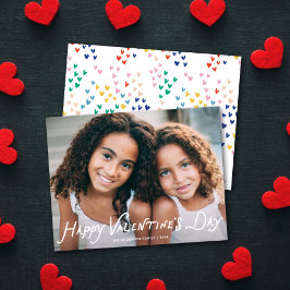 Cartão De Festividades Cute Fun Type Happy Valentine's Day One Photo