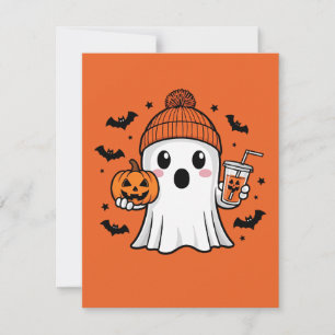 Cartão De Festividades Cute Ghost Halloween