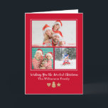 Cartão De Festividades Cute Gingerbread 3 photo Christmas Card<br><div class="desc">A cute photo Christmas card to share with your family and friends.</div>