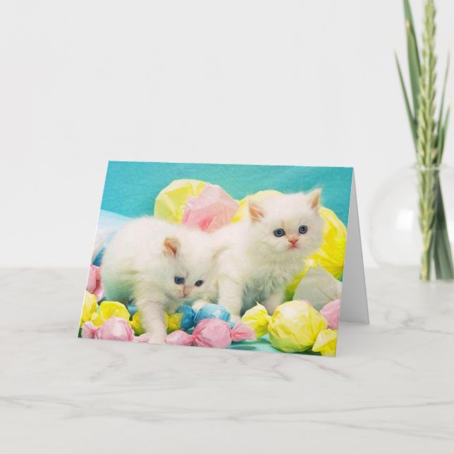 Cartão De Festividades Cute Happy Easter (Frente)