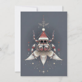 Cartão De Festividades Cute Jumping Spider Christmas Cards