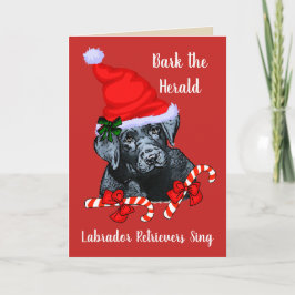 Cartão De Festividades Cute Labrador Retriever Christmas
