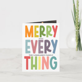 Cartão De Festividades Cute Merry Everything Inclusive 2 photo