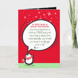 Cartão De Festividades Cute Penguin Engraçado 2020 - Citação do Problema 