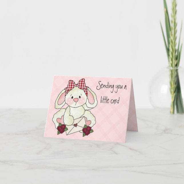 Cartão De Festividades Cute Valentine's Day Card for Kids (Frente)