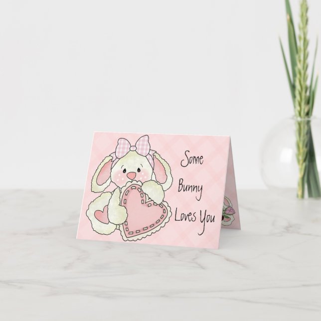 Cartão De Festividades Cute Valentine's Day Card for Kids (Frente)